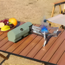 Estufa de Gas portátil de 2600W, estufa plegable para acampar, senderismo al aire libre, barbacoa, cocina de viaje, parrilla, quemador de Cassette