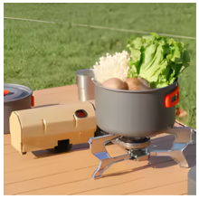 Estufa de Gas portátil de 2600W, estufa plegable para acampar, senderismo al aire libre, barbacoa, cocina de viaje, parrilla, quemador de Cassette